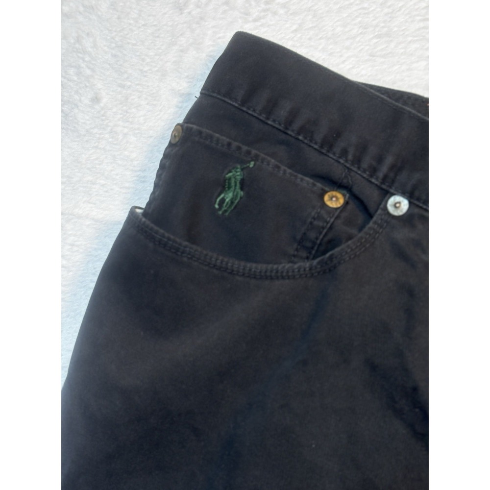 VTG Polo Ralph Lauren Jeans Mens 40x30.5 Authentic Dungarees Classic Faded Black